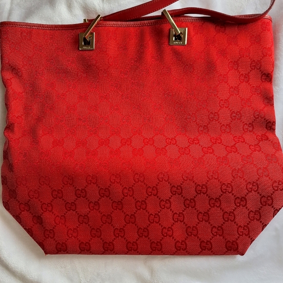 Authentic Red Gucci Tote Bag - Picture 2 of 7